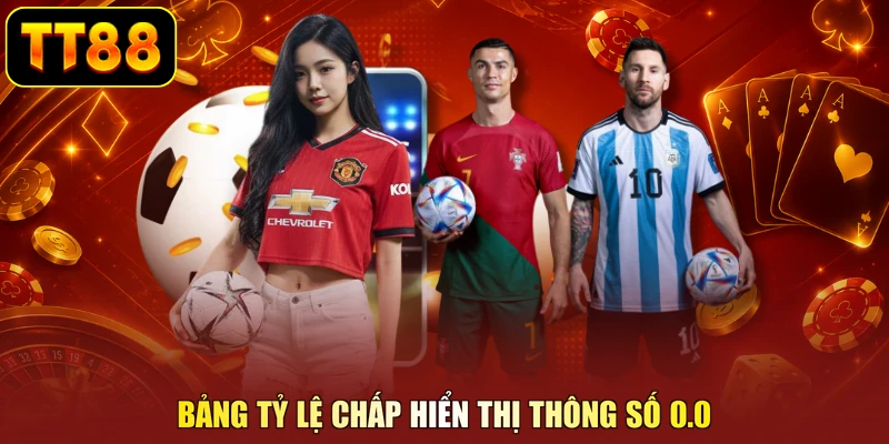 Bảng tỷ lệ chấp hiển thị thông số 0.0