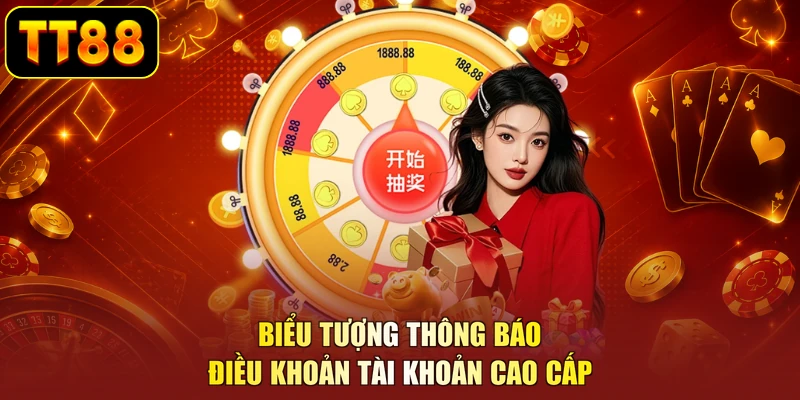 Biểu tượng thông báo điều khoản tài khoản cao cấp