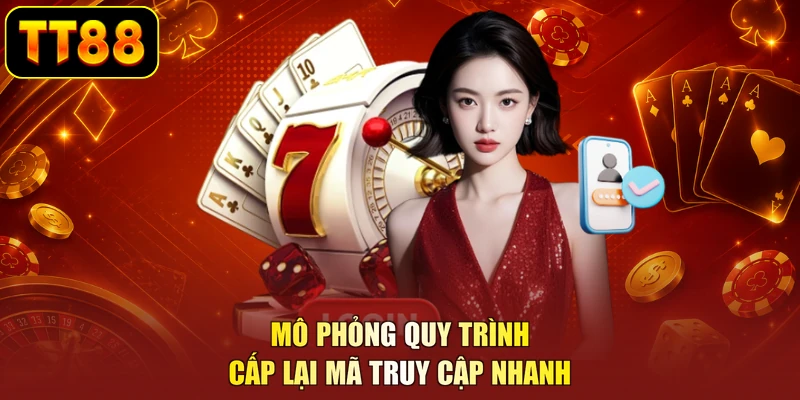 Mô phỏng quy trình cấp lại mã truy cập nhanh