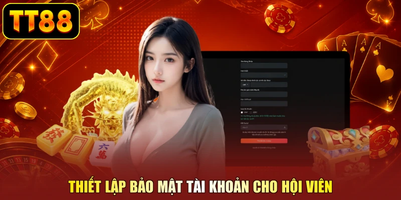 Thiết lập bảo mật tài khoản cho hội viên